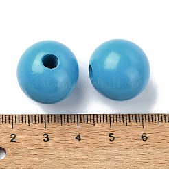Perles européennes à grand trou en bois&nbsp;WOOD-D027-01D