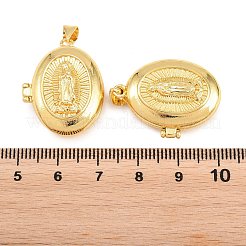 Religiöse Medaillon-Anhänger aus Messing&nbsp;KK-D232-21G-03