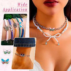 36 piezas 6 colores aleación esmalte conector encantos&nbsp;ENAM-TA0001-97