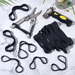 50 Stück 4 Arten synthetische Gummibänder&nbsp;DIY-NB0014-91