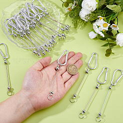 25 Stück Aluminium-Kletterkarabiner&nbsp;AJEW-DC0001-96