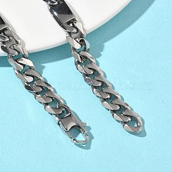 Bracelets à maillons cubains en acier inoxydable 304 pour femmes&nbsp;BJEW-G779-04A-P