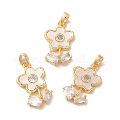 Pendentifs en laiton avec zircone cubique&nbsp;KK-M243-37G