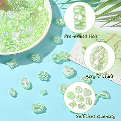 100pcs 20 Arten Acrylperlen&nbsp;FIND-CJ0002-75