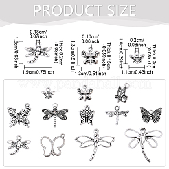 60 pièces 12 styles pendentifs en alliage de style tibétain&nbsp;TIBEP-YW0002-13