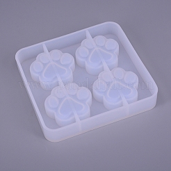 Stampi in silicone con stampa zampa di gatto&nbsp;LS-DIY-WH0167-92