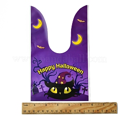 50 Stück 5 Arten Kaninchen geformte Plastiktüten für Halloween-Süßigkeiten&nbsp;ABAG-FS0001-08A