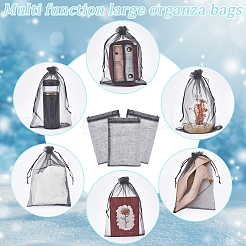 30 stücke große organza beutel tragbare schuhe tasche reise lagerung kordelzug taschen&nbsp;OP-SP0001-03A-02