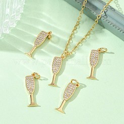 Messing klare Zirkonia Charms&nbsp;XGRQ3P578-631G