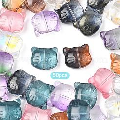 50 pz 10 colori perline di vetro&nbsp;GLAA-YW0004-26
