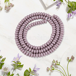 Perles de verre opaques peintes en aérosol 3starnds&nbsp;GLAA-PA0001-35A