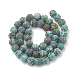 Natürliche afrikanische türkis (jasper) perlen stränge&nbsp;G-T106-205