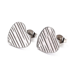 Accesorios para aretes de acero inoxidable 304 que no se deslustran&nbsp;STAS-I183-03B-P