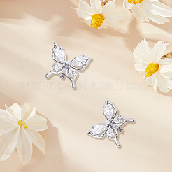 2 Stück Strass-Clip aus Legierung für dekorative Kopfhörer-Accessoires&nbsp;FIND-CP0003-61B