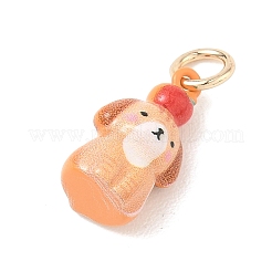 Pendentifs d'émail en laiton &nbsp;KK-CBAE20A-01G-G
