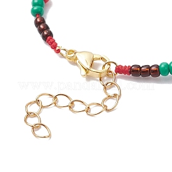 Bracelets en coquillages d'eau douce naturels et perles de verre pour femmes&nbsp;BJEW-MZ00258