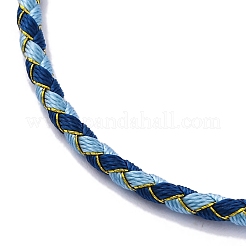 Fabrication de bracelets tressés en cordon polyester&nbsp;MAK-Z003-01P-19