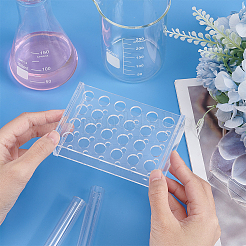 Support pour tubes à essai de laboratoire en acrylique&nbsp;DIY-WH0430-386C