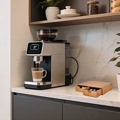 Aufbewahrungsbox für Kaffeekapseln aus Holz&nbsp;AJEW-WH0485-06
