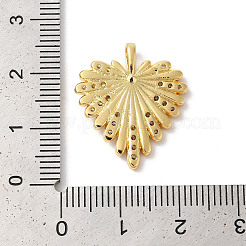 Ciondoli in ottone con zirconi chiari con placcatura a cremagliera&nbsp;KK-Z056-13G