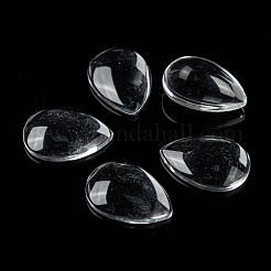 Cabochon in vetro trasparente a goccia&nbsp;GGLA-R024-25x18