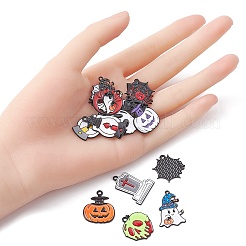 14 Stück 14-Stil-Halloween-Thema-Rack-Beschichtung&nbsp;ENAM-YW0003-84