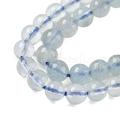 Chapelets de perles en aigue-marine naturelle&nbsp;G-D327-B01-5mm