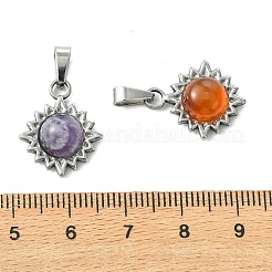 Pendentifs pierres précieuses naturelles mixtes&nbsp;PALLOY-JF05903