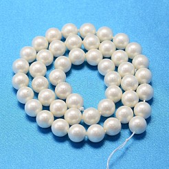 Tondo guscio fili di perle perla&nbsp;BSHE-L011-8mm-A013A