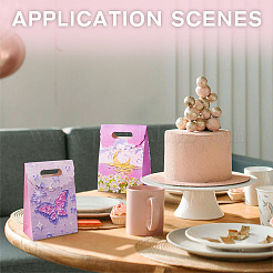 5 Stück 5 Stile bedruckte Geschenk-Tragetaschen aus Papier&nbsp;ABAG-TA0001-53