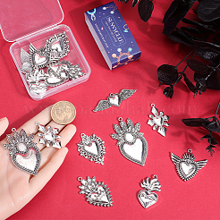 9 stili pendenti in lega di stile tibetano&nbsp;FIND-SC0010-48