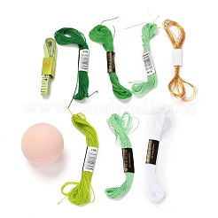 DIY Sticken Temari Ball Schlüsselanhänger Kits&nbsp;DIY-I064-A05