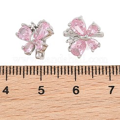 Schmetterlingsförmige Messing-Mikropavé-Zirkonia-Abstandshalter&nbsp;XGRQ5K343-825P-A