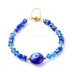 Braccialetti fatti a mano con perline malocchio&nbsp;BJEW-JB06380