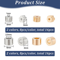 32 pz 4 stili di perline in ottone&nbsp;KK-BC0012-34