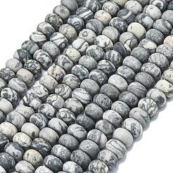 Natürliche Karte Steinperlen Stränge&nbsp;G-P575-A22-8x5mm-01