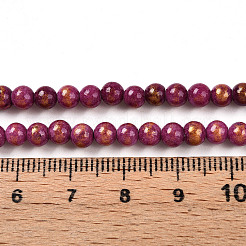 Abalorios de jade natural de mashan hebras&nbsp;G-A255-A01-04M