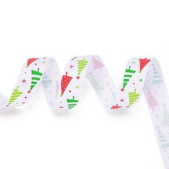 Natale stampato nastro del grosgrain per Natale pacchetto regalo&nbsp;SRIB-D011-16mm-02