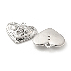 Breloques en laiton avec zircone cubique de micro pave&nbsp;KK-Q809-09P