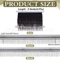 Garniture en dentelle à franges en polyester de 5 mètre&nbsp;DIY-FG0006-98B