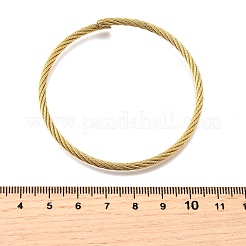 Pulseras de acero inoxidable 304 para mujeres y hombres.&nbsp;BJEW-Z131-01G