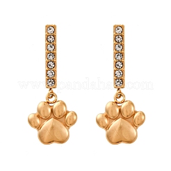 Orecchini pendenti in acciaio inossidabile 304&nbsp;EJEW-C148-02G