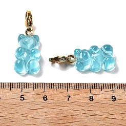 Decorazioni pendenti in resina orso&nbsp;STAS-M092-01G-12