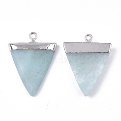Natürliche amazonite anhänger galvanisieren&nbsp;G-S344-49G