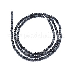 Naturschneeflocke Obsidian Perlen Stränge&nbsp;G-A177-04-21