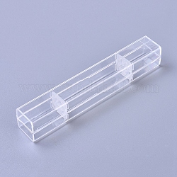 Nbeads 12шт пластиковый чехол для ручки, Прозрачный пенал, прозрачный контейнер для хранения ручек для школьного офиса