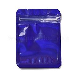 プラスチック包装yinyangジップロックバッグ  トップセルフシールパウチ  長方形  ダークブルー  9.9x7.4x0.02cm  片側の厚さ：2.5ミル（0.065mm）