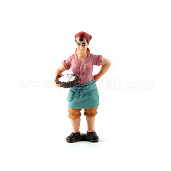 Mini-PVC-Landarbeiterfiguren, realistisches bauernmenschenmodell für das vorschulbildungslernen kognitiv, Kinderspielzeug, Eimuster, 45x85 mm