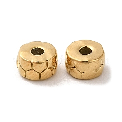 304 Stainless Steel Beads, Column, Real 18K Gold Plated, 5x3mm, Hole: 1.5mm