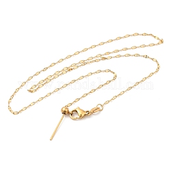 304 collana a catena punteggiata in acciaio inossidabile da donna, per realizzare collane con perline, oro, 16.77 pollice (42.6 cm)